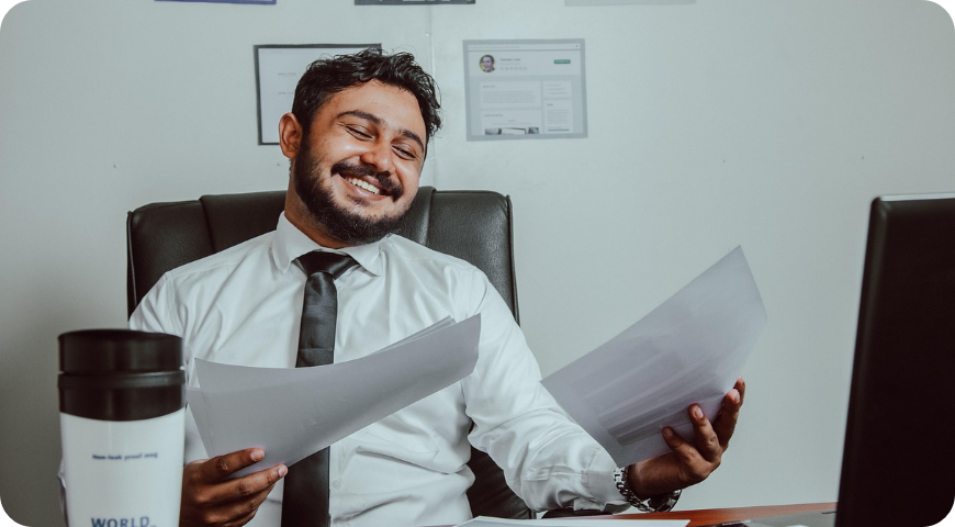 행복한 직장인의 모습