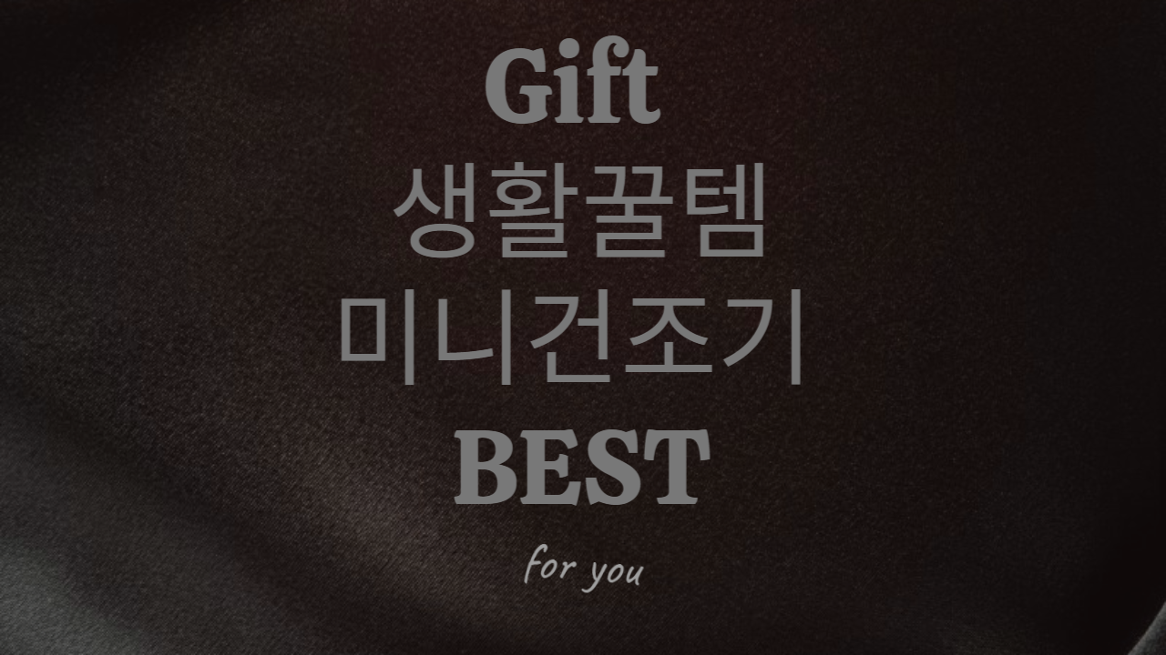 미니-건조기-추천