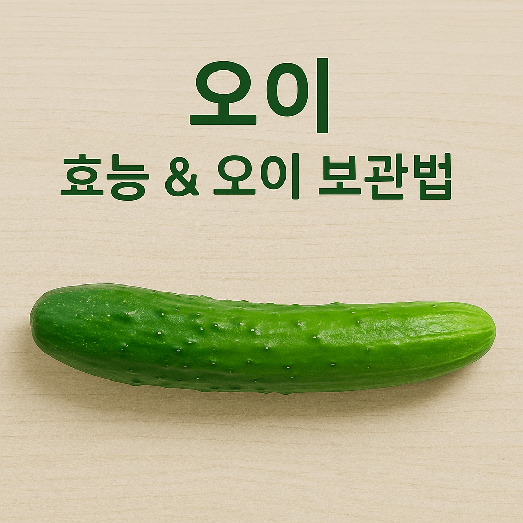 오이효능&amp;오이보관법