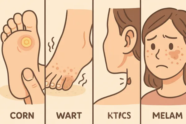 티눈·사마귀·무좀·쥐젖·기미 5대 피부질환3