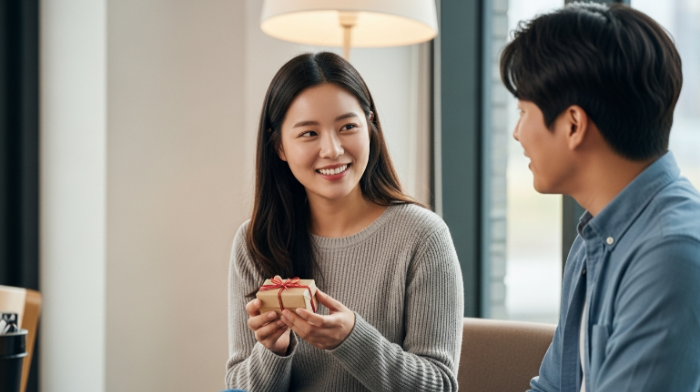 남녀 선물 교환