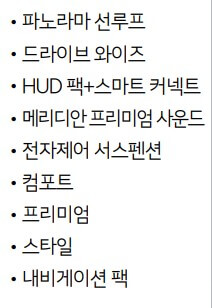 K8 하이브리드 선택옵션