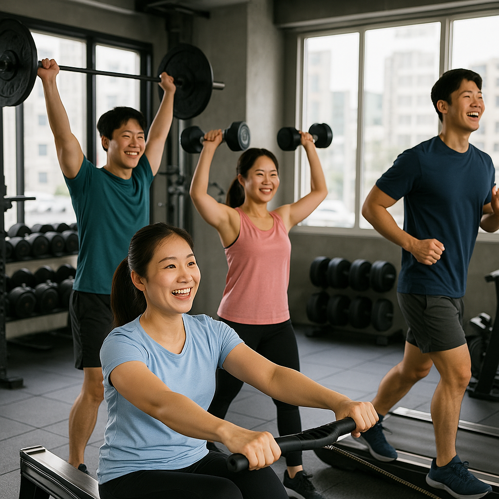 헬스장, 수영장도 문화비 소득공제 가능_헬스장에서 운동하는 사람들