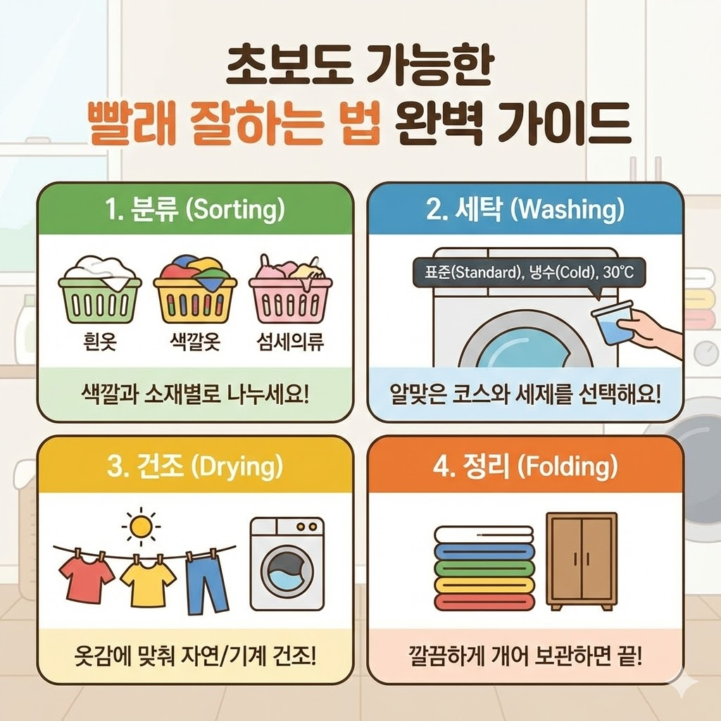 초보도 가능한 빨래 잘하는 법 완벽 가이드
