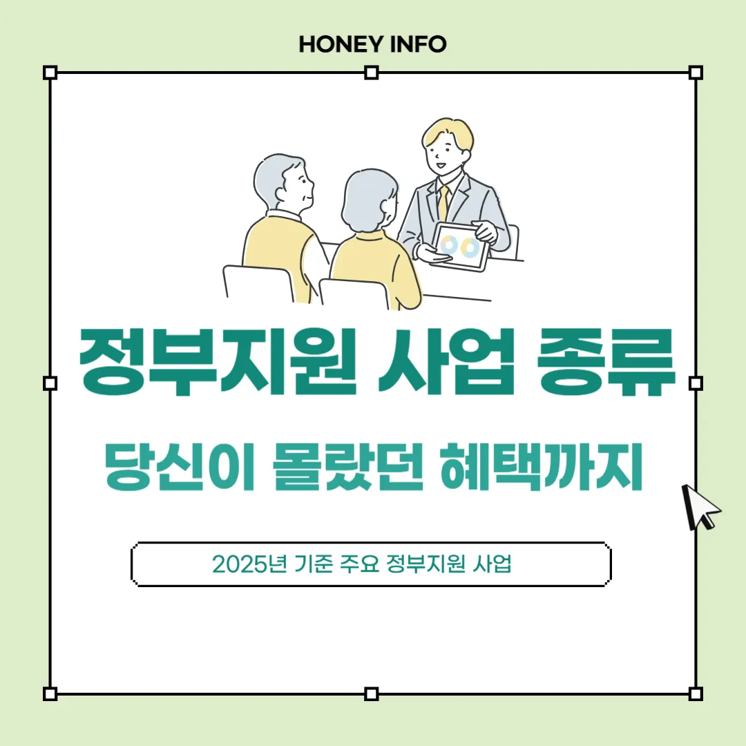 정부지원 사업 종류 완전정복