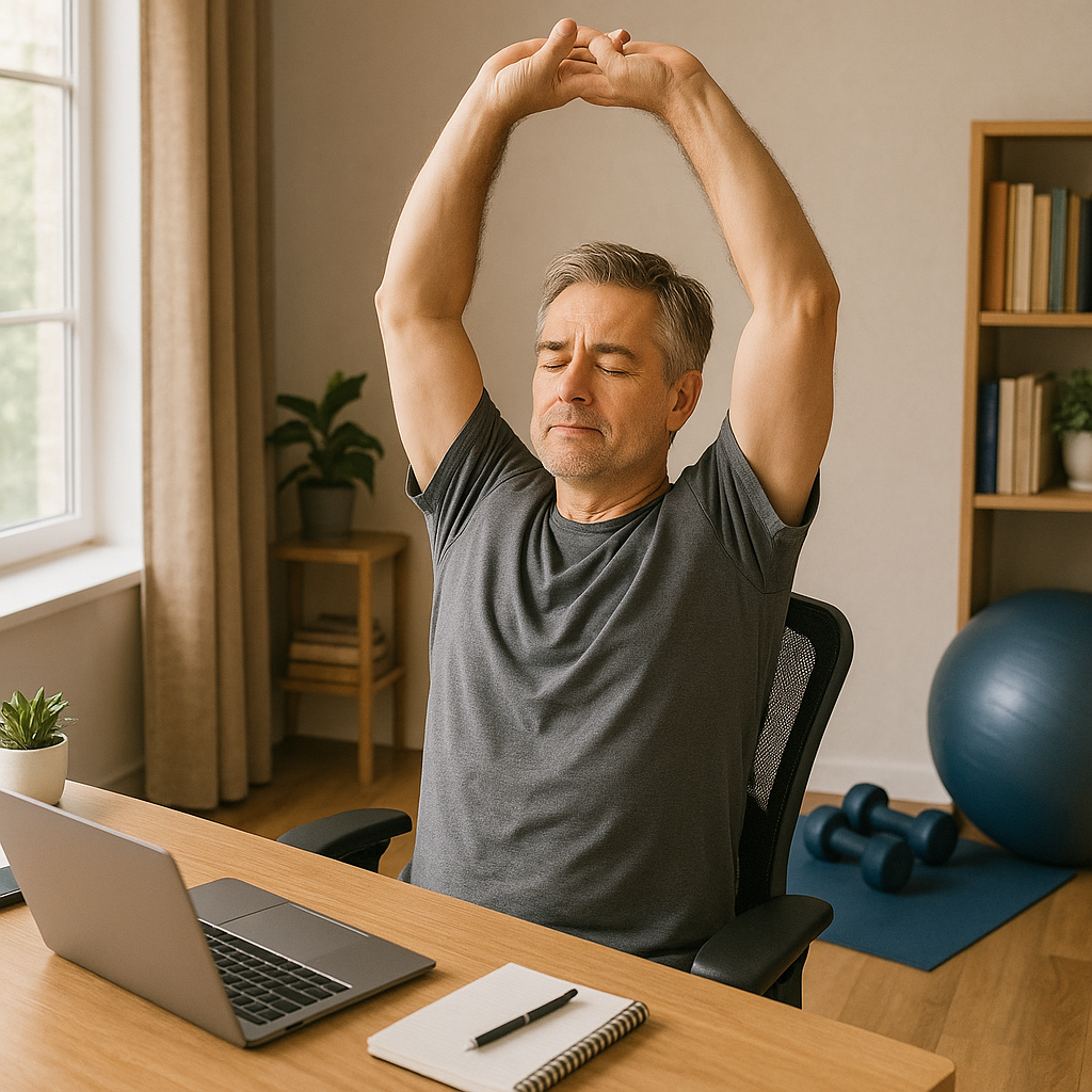 재택근무 중년 체력관리 전략 (중년체력, 재택근무습관, 체력저하예방)