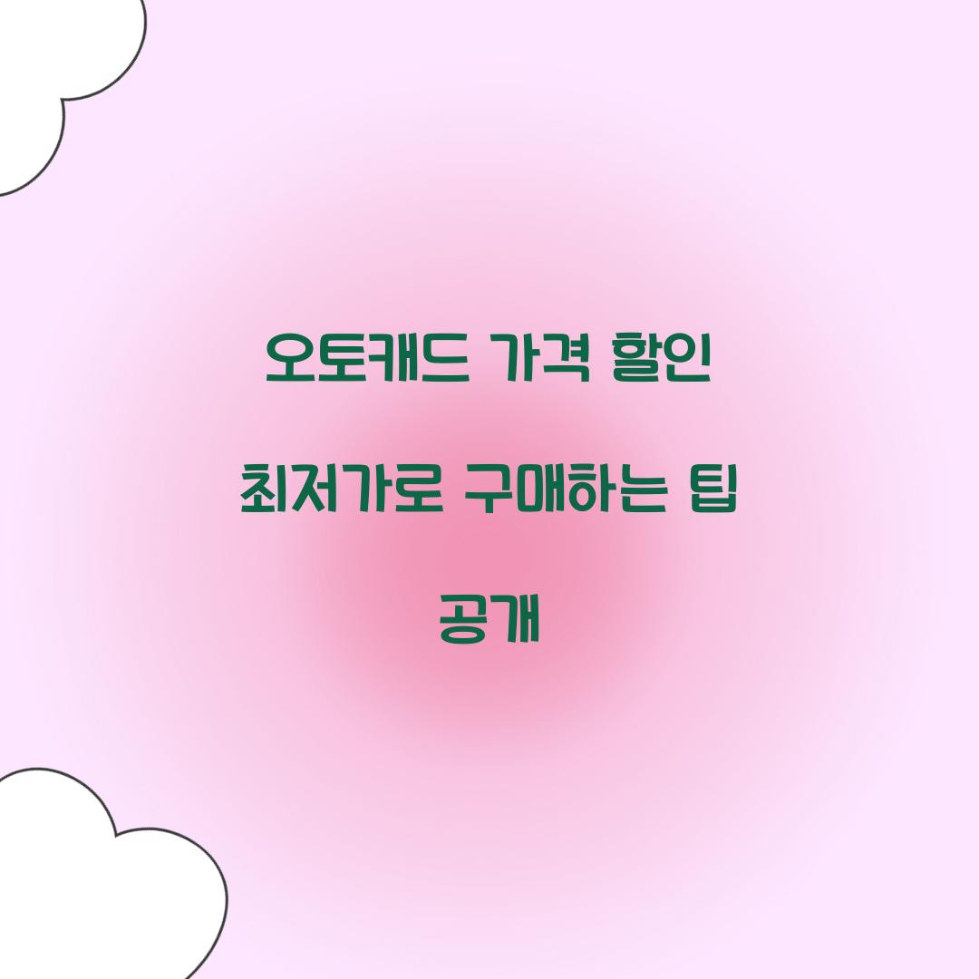 오토캐드 가격 할인