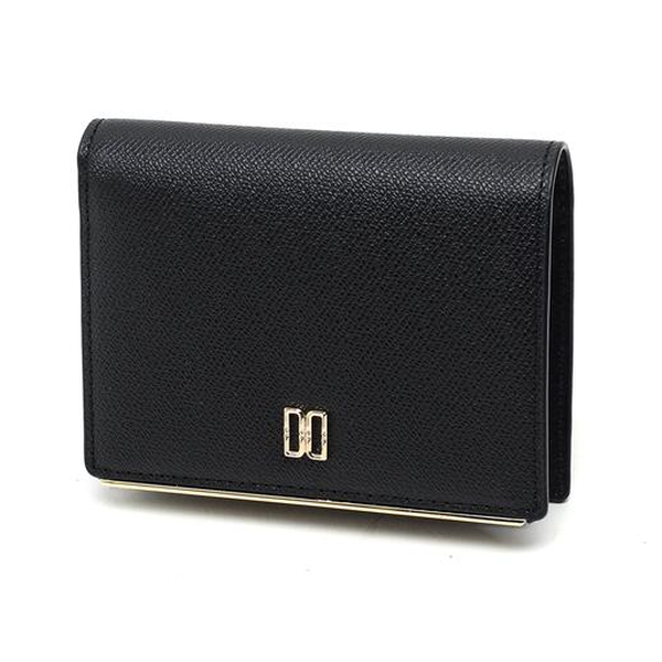 닥스 블랙 DD로고 골드바 반지갑 DCWA1E418BK