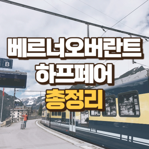 베르터오버란트 하프페어 총정리