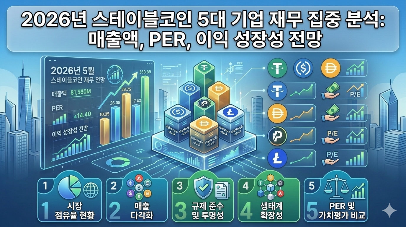 스테이블코인 5대 기업