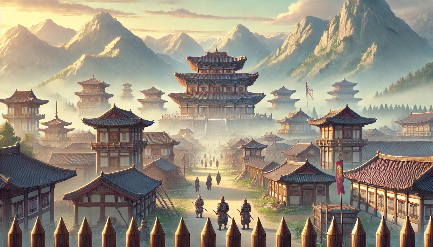 고구려의 첫 수도 졸본 애니 스타일 이미지