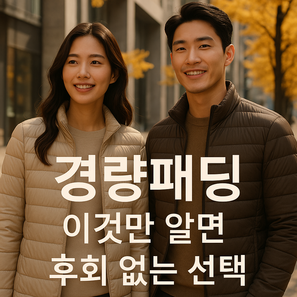 경량패딩 이것만 알면 후회 없는 선택
