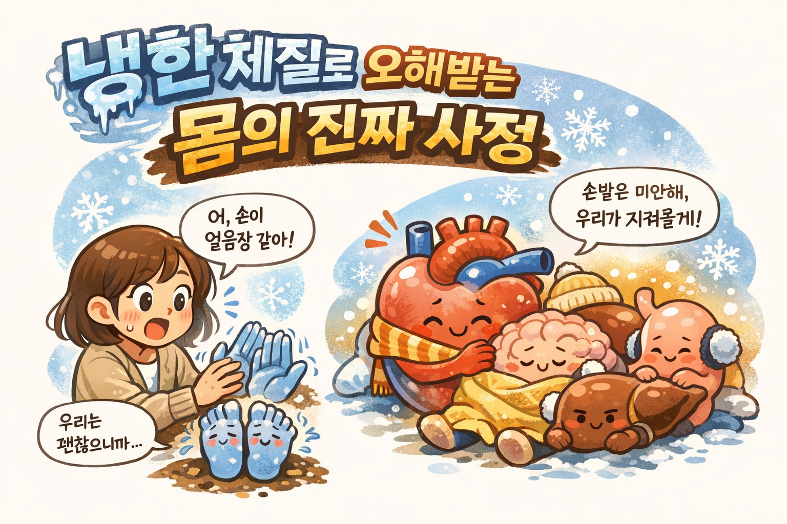 냉한 체질로 오해받는 몸의 진짜 사정