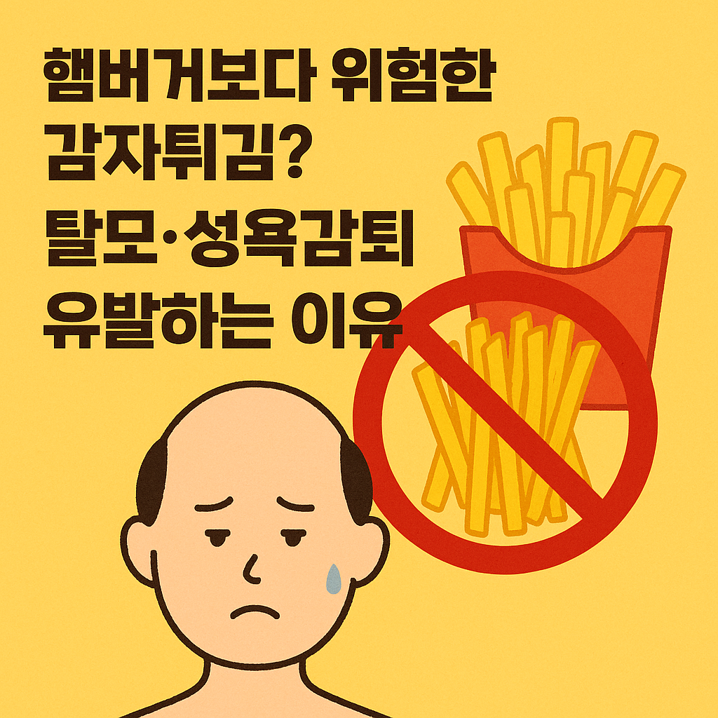 맛있지만 위험한 선택, 감자튀김. 탈모 성욕감퇴 유발 이유