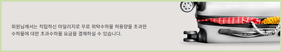 &lt;부가서비스&gt; 아시아나 마일리지 항공권 예약 - 출처: 아시아나항공-