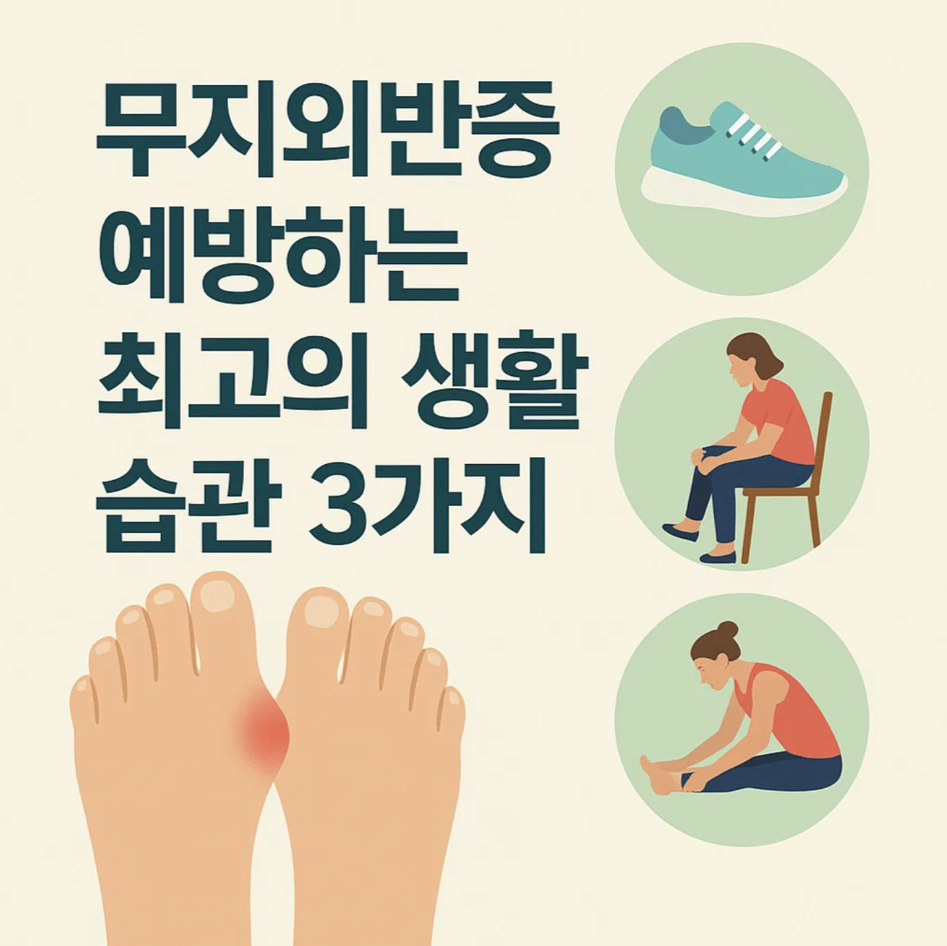 무지외반증 예방하는 최고의 생활 습관 3가지