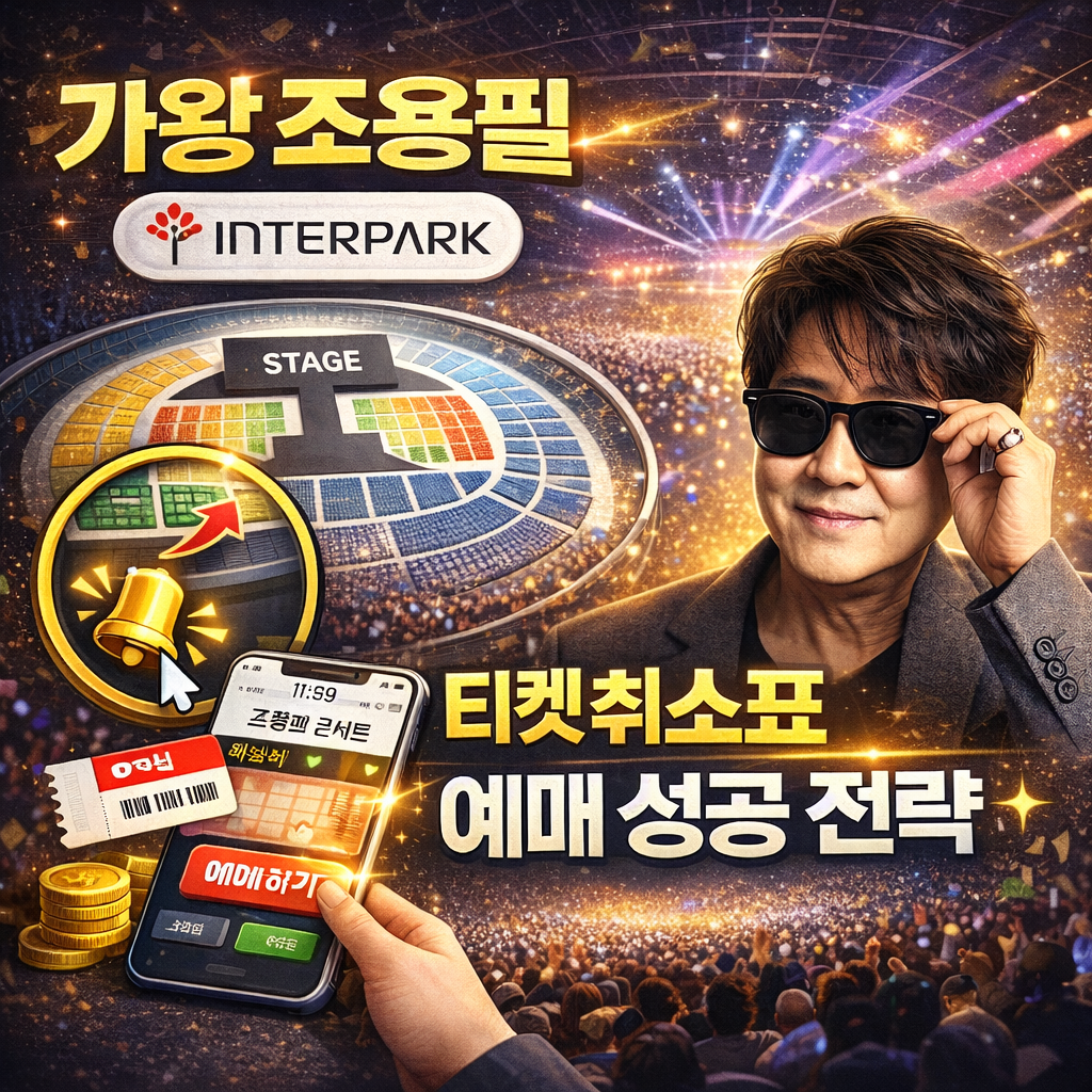 가왕 조용필 콘서트 티켓 예매하러 가기