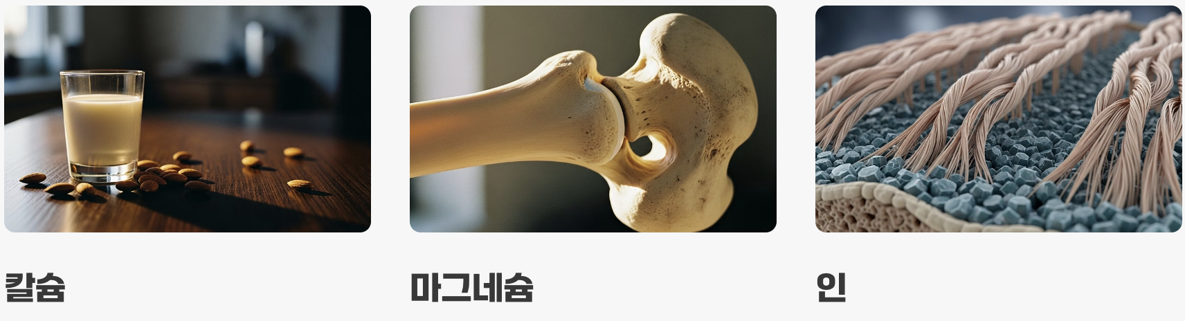 뼈 건강을 위한 든든한 지원군