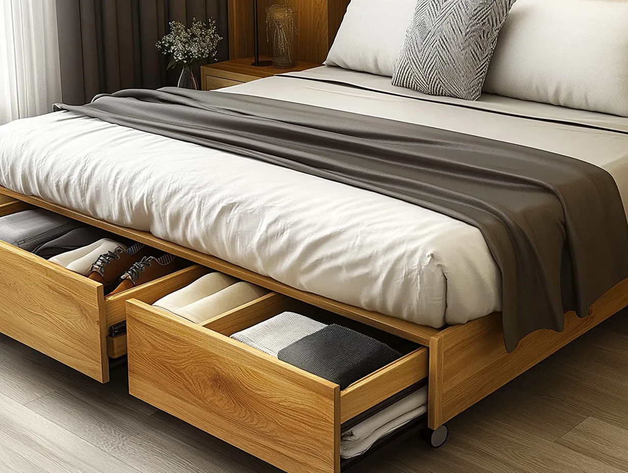 수납형 침대 프레임, 작은 공간을 위한 완벽한 인테리어 솔루션