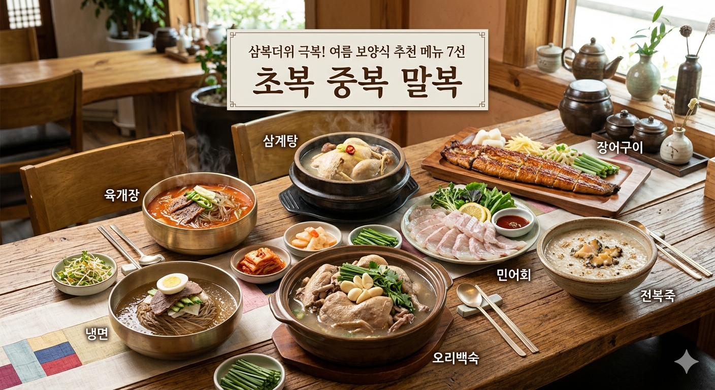 초복 중복 말복 추천 메뉴 7선