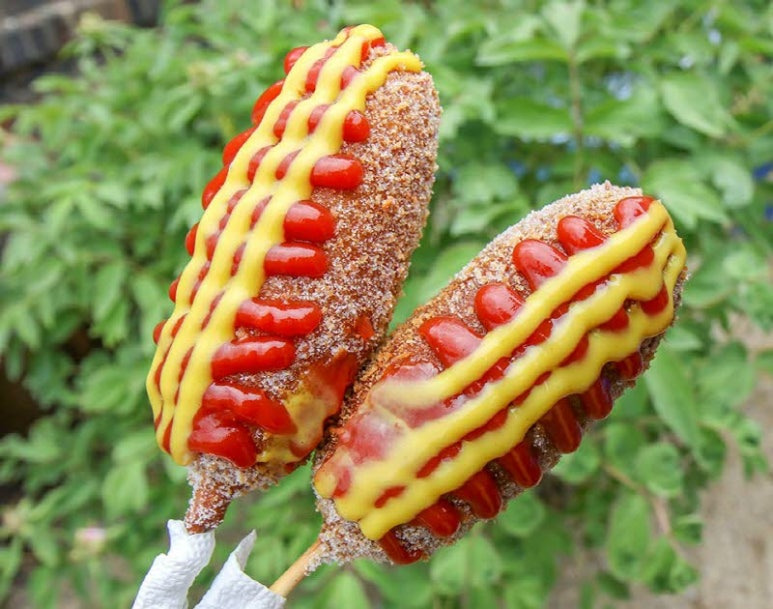 양평 핫도그 데이트 맛집, 두물머리 연핫도그