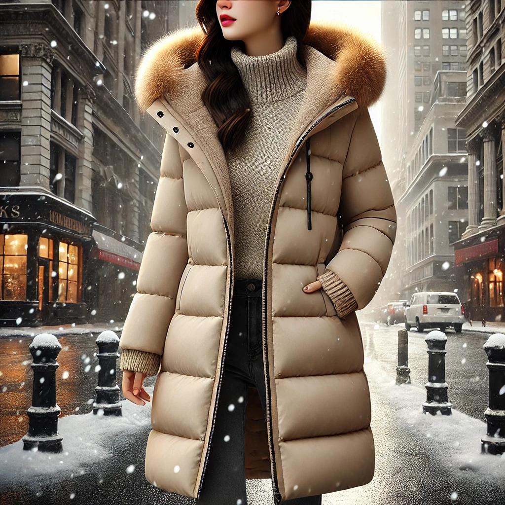 여자 겨울 롱패딩 이월