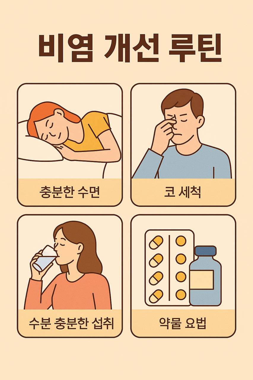 비염 개선 루틴