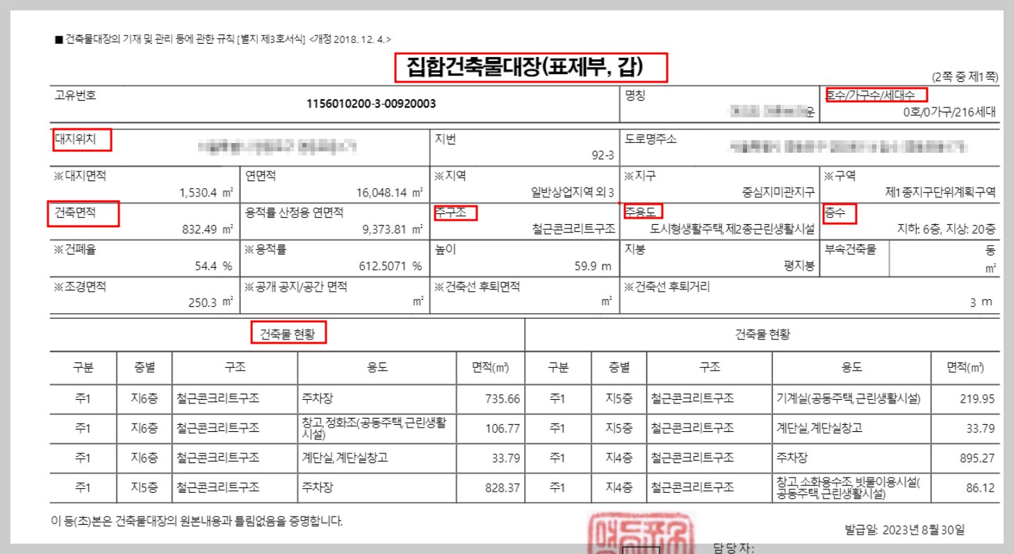 건축물대장 열람 무료발급