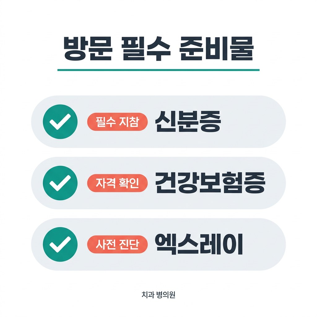 노인 임플란트 지원 방문 필수 준비물