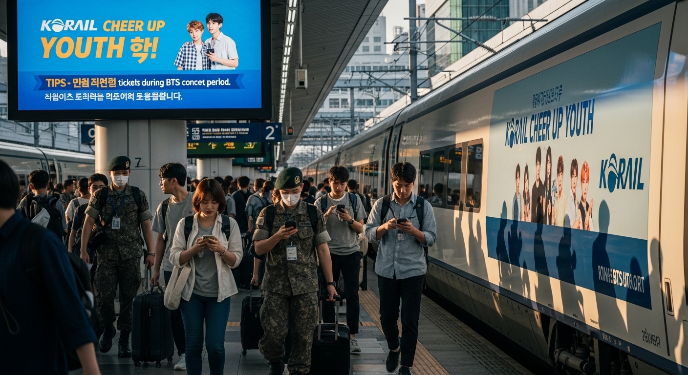 코레일 힘내라청춘 할인 등록 방법 및 BTS 콘서트 기간 열차 예매 팁