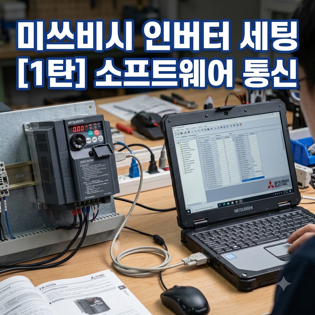 초보자를 위한 미쓰비시 인버터 셋업 가이드 (1탄: FR Configurator 통신)