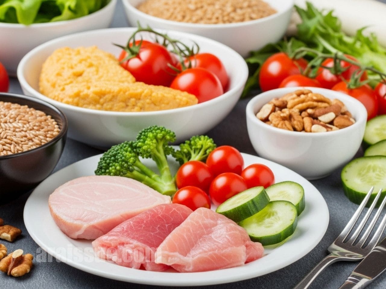 체중증량을 위한 고칼로리 식사의 균형 잡힌 구성