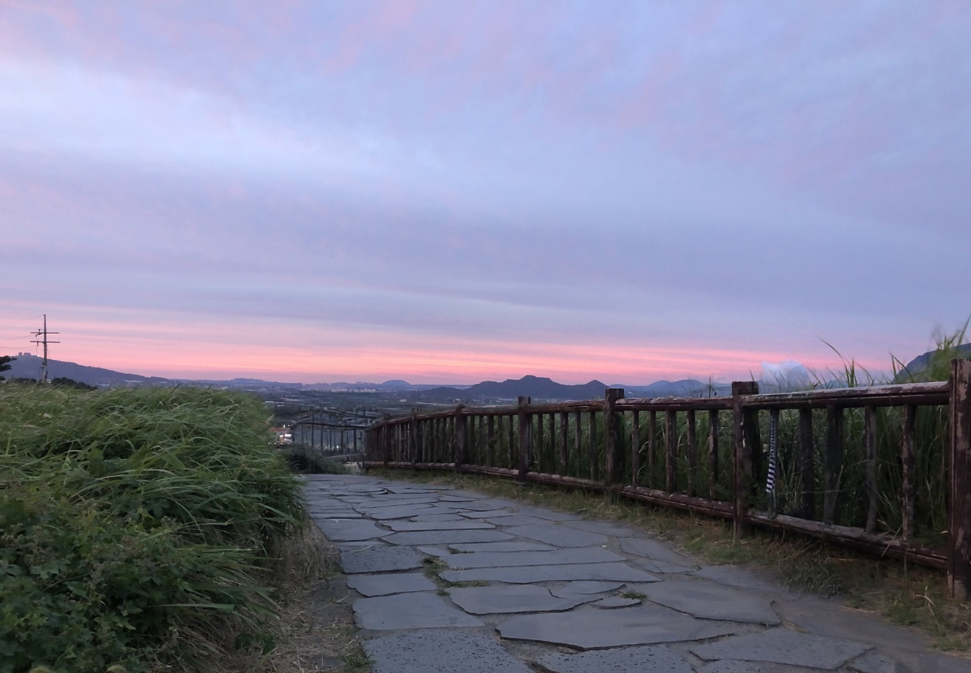 송악산 썬셋 산책로