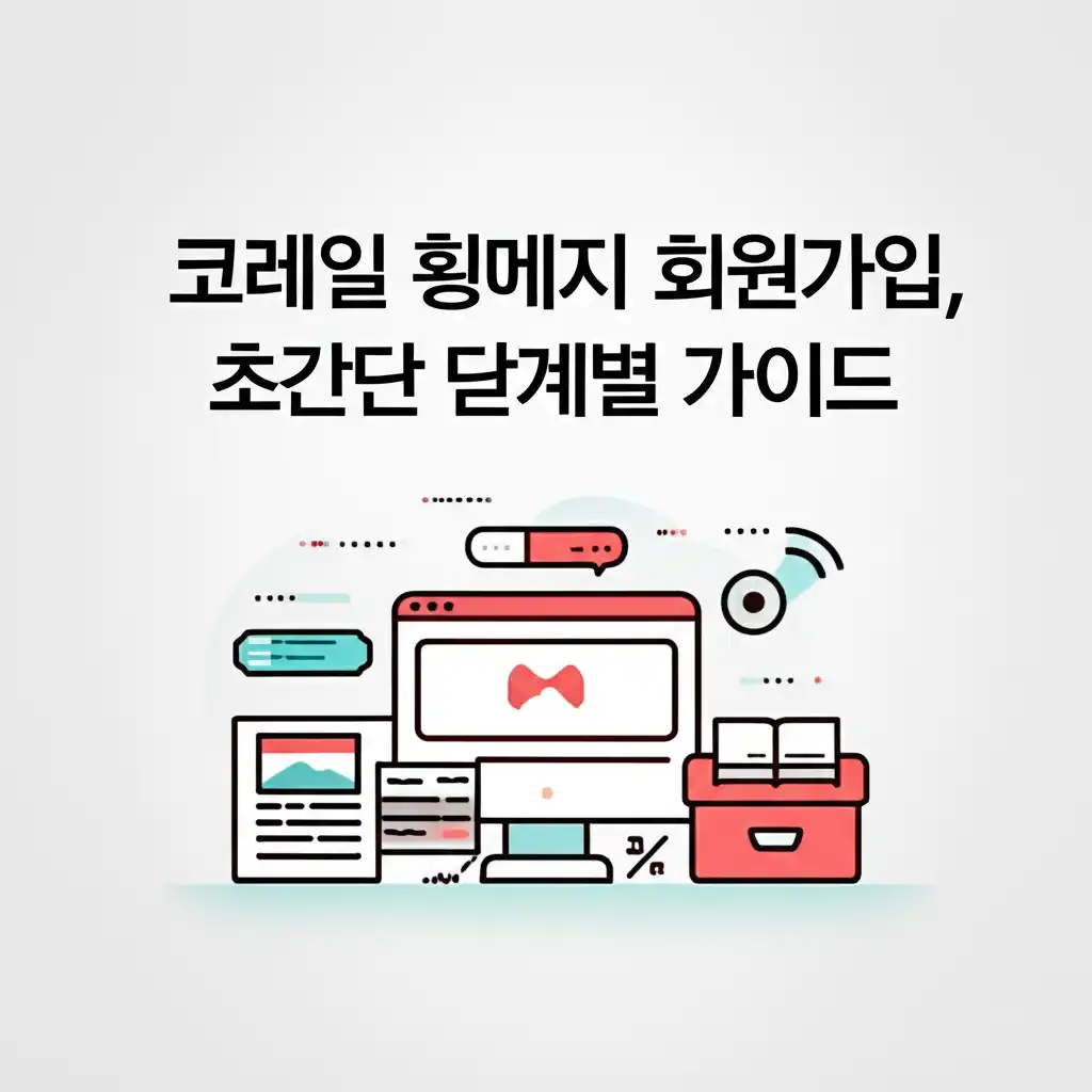 코레일 홈페이지 회원가입 과정을 단계별로 보여주는 가이드 이미지: 실제 웹페이지 스크린샷 예시