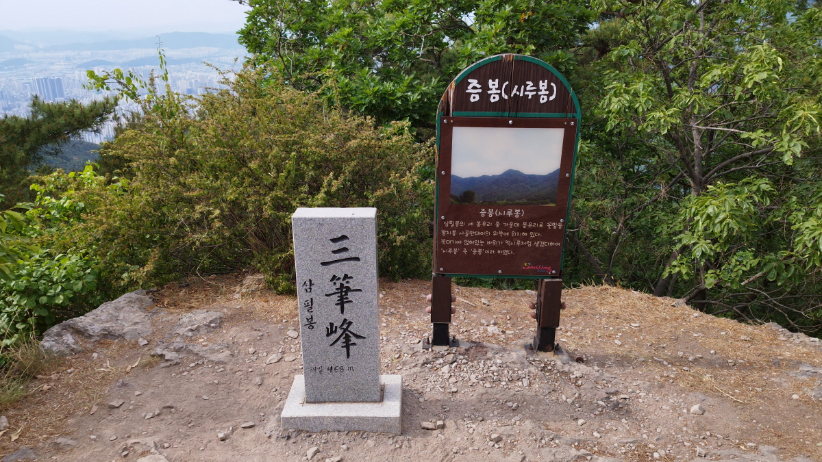 대구 삼필봉 정상