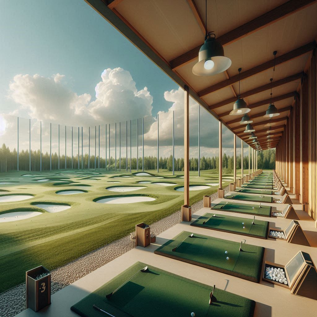 실외골프연습장 배경