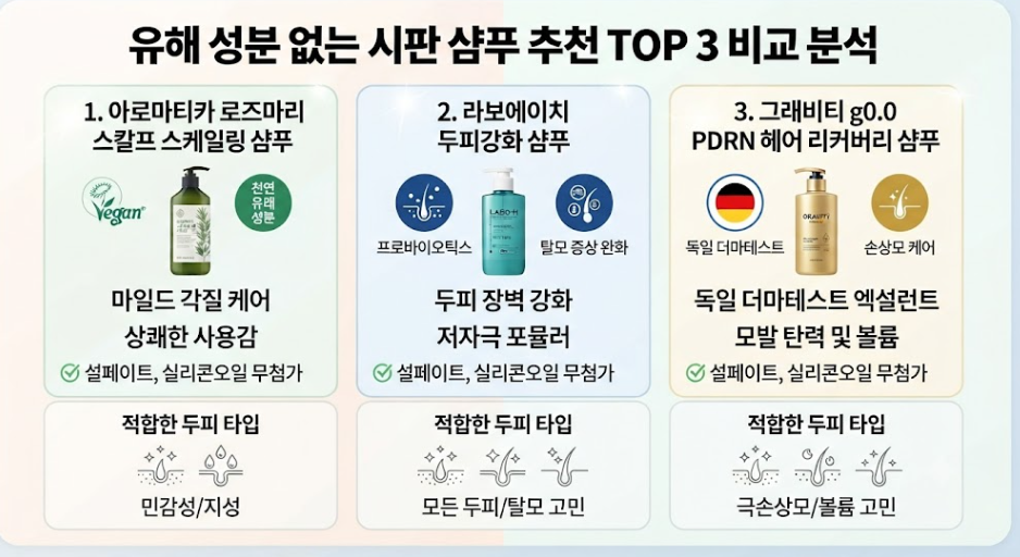 탈모 방지를 위해 매일 쓰는 샴푸