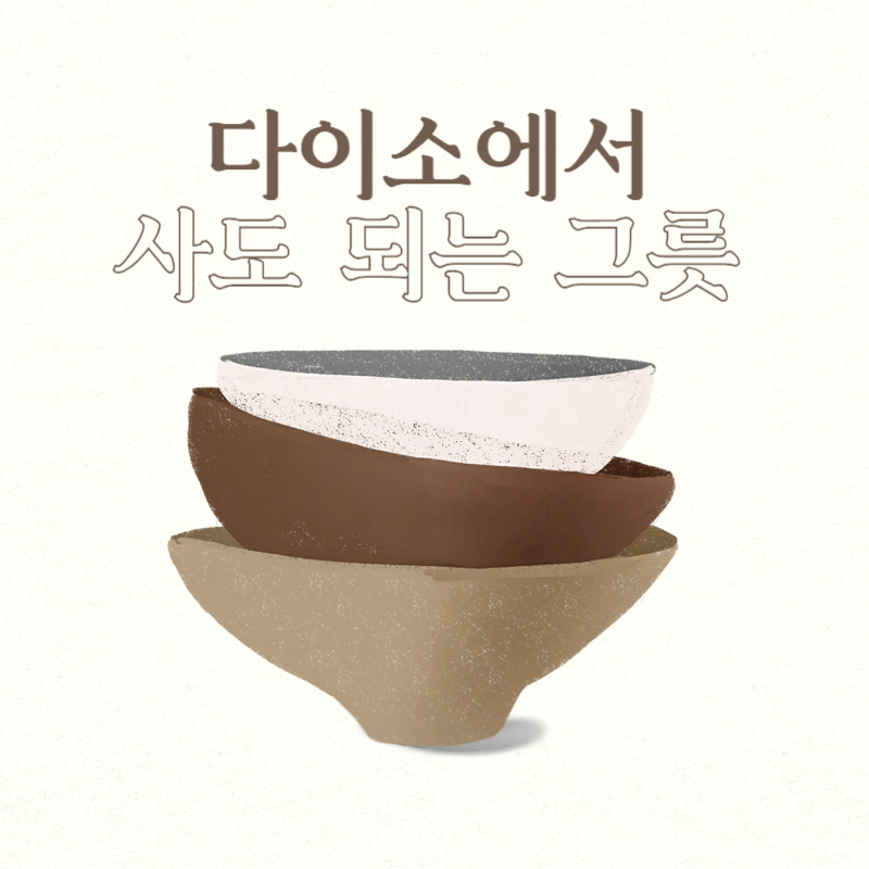 다이소에서 사도 되는 그릇