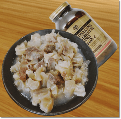 글루코사민 콘드로이친 보충제와 도가니 