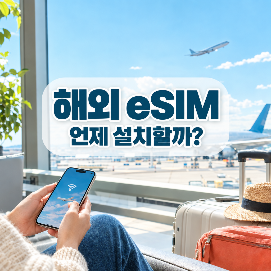 해외여행 eSIM 언제 설치할까, 출국 전과 현지에서 할 일