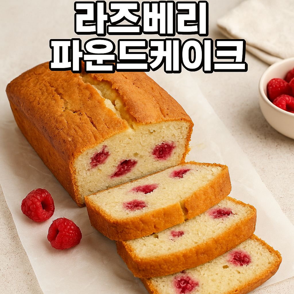 라즈베리 파운드케이크