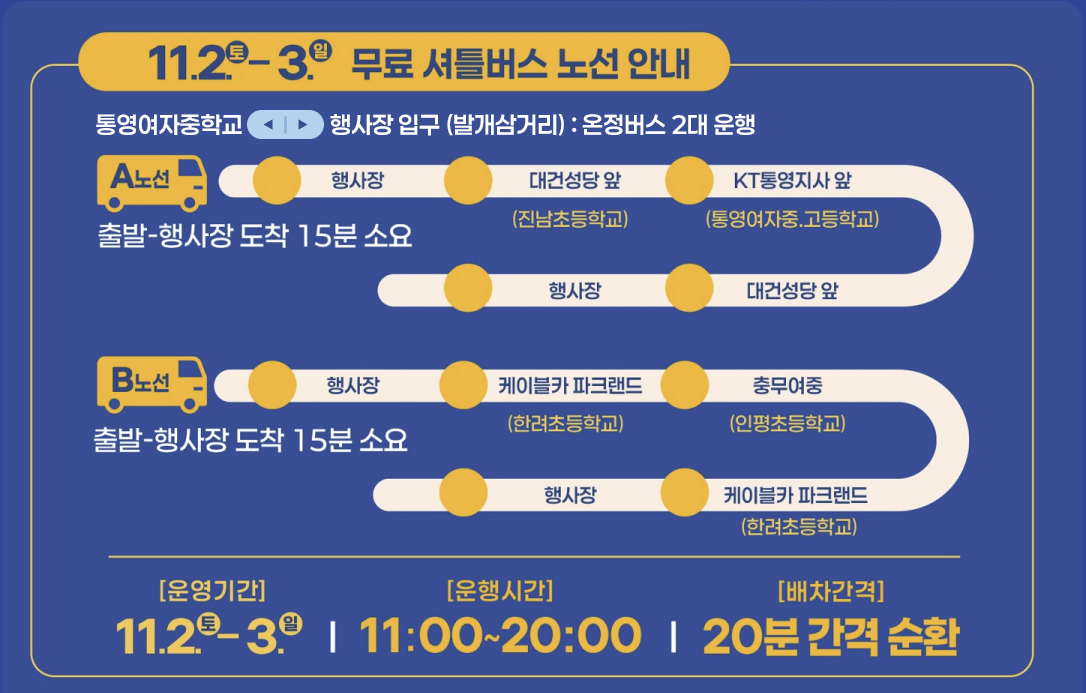 2024-통영-어부장터-셔틀버스-노선도