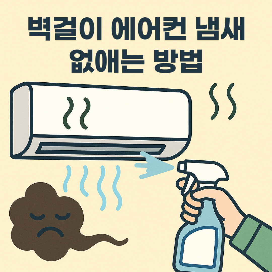벽걸이 에어컨 냄새 없애는 방법