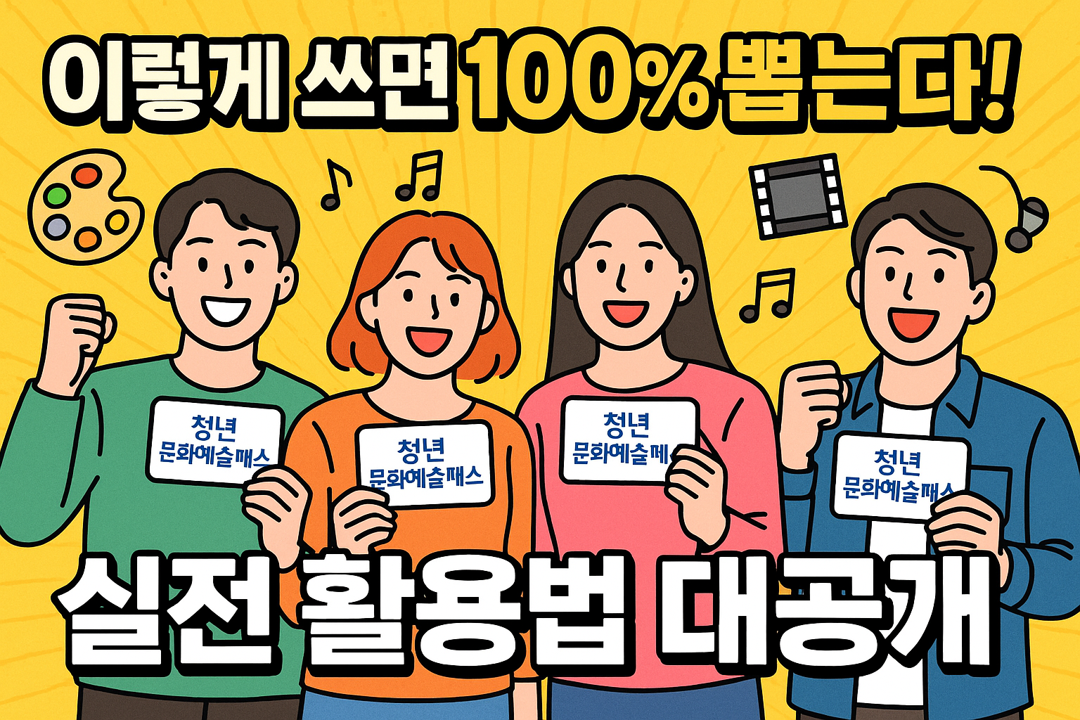 이렇게 쓰면 100% 뽑는다! 청년문화예술패스 실전 활용법 대공개
