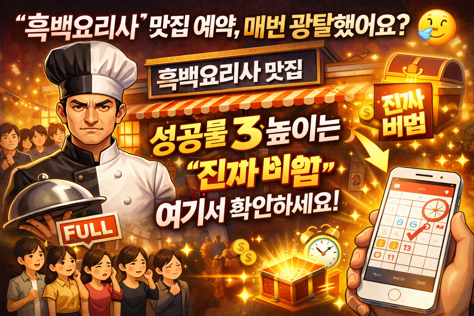 '흑백요리사' 맛집 예약, 매번 광탈했어요? 😢