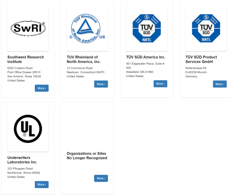 NRTL 공인시험소