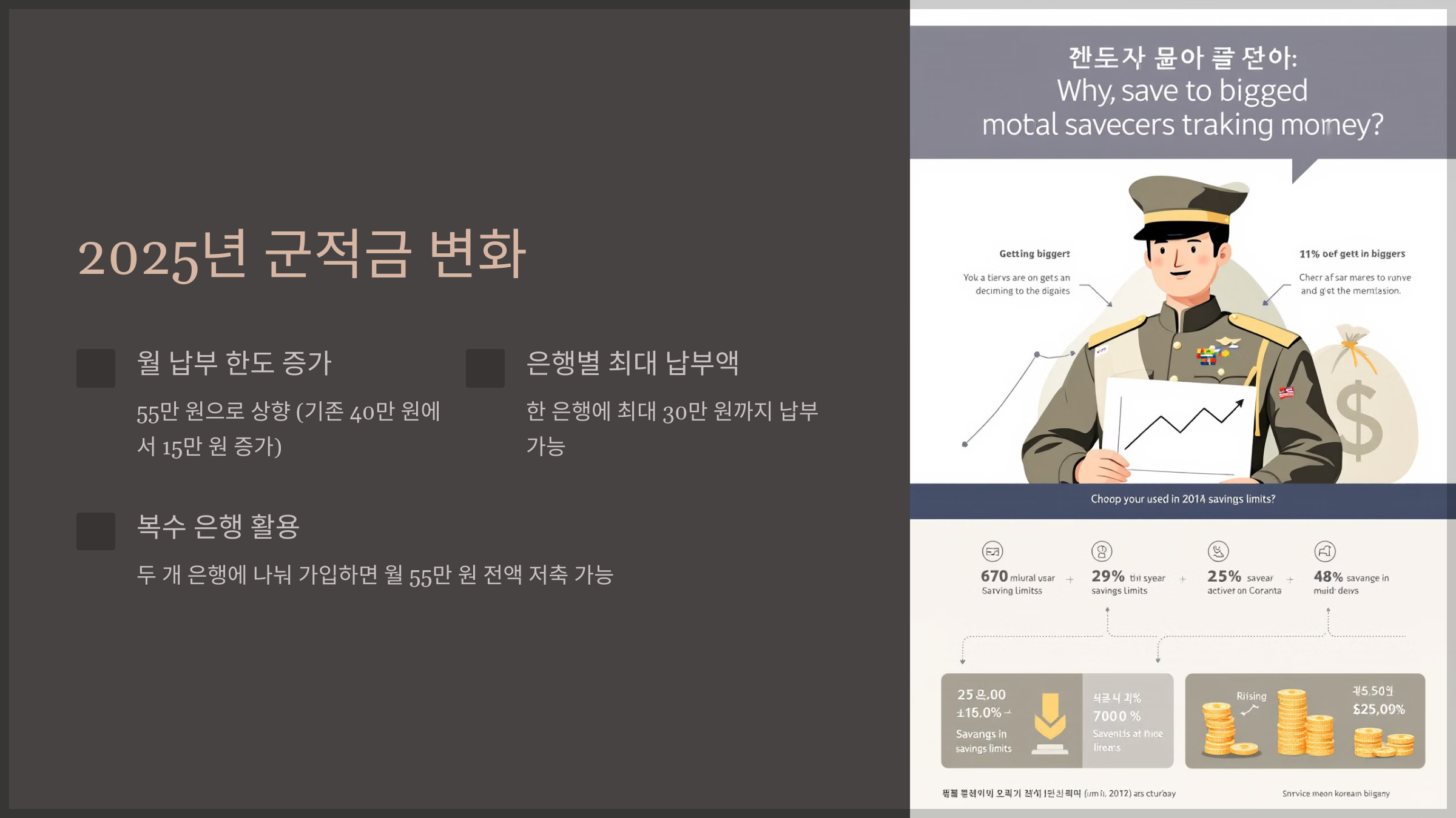 2025년 군적금 변화