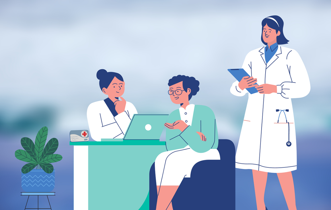 상담사가 되고 싶은 사람을 위한 전공 안내 (진로, 과정, 전망)와 상담을 받고 있는 여자그림 사진