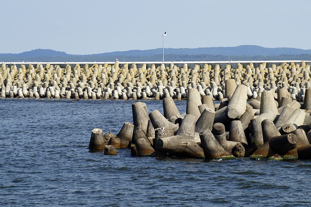 방파제 테트라포드