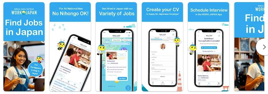 WORK JAPAN 일본 취업 앱, Jobs in Japan, 일본 취업 정보